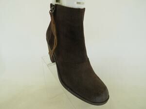 Dolce Vita Womens Brown Leather Side Zip Ankle Fashion Boots Bootie Size 8.5 M